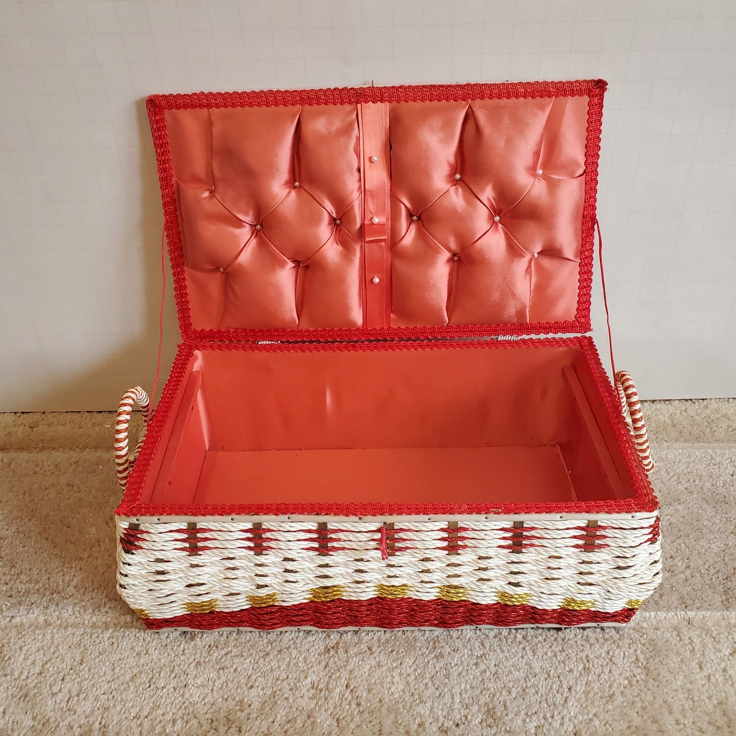 Vintage Sewing Basket - Perfect for Hiding Your Secrets (and Thread)