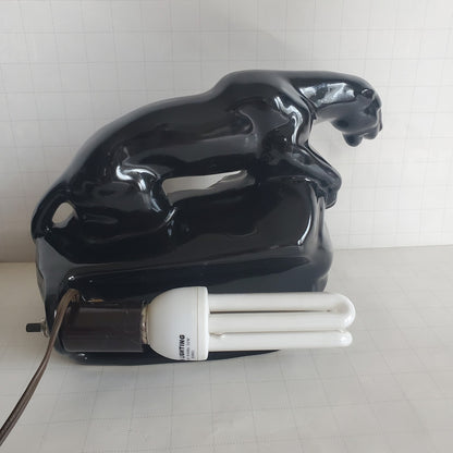 50s Black Panther Lamp & Ashtrays: Not Kitten Around!