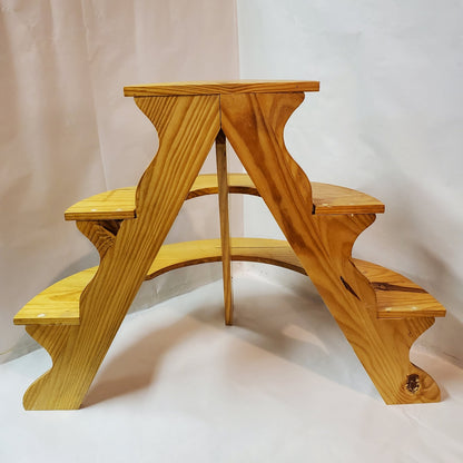 Antique Wooden Plant Stand - Sturdy Enough to Hold Your Secrets